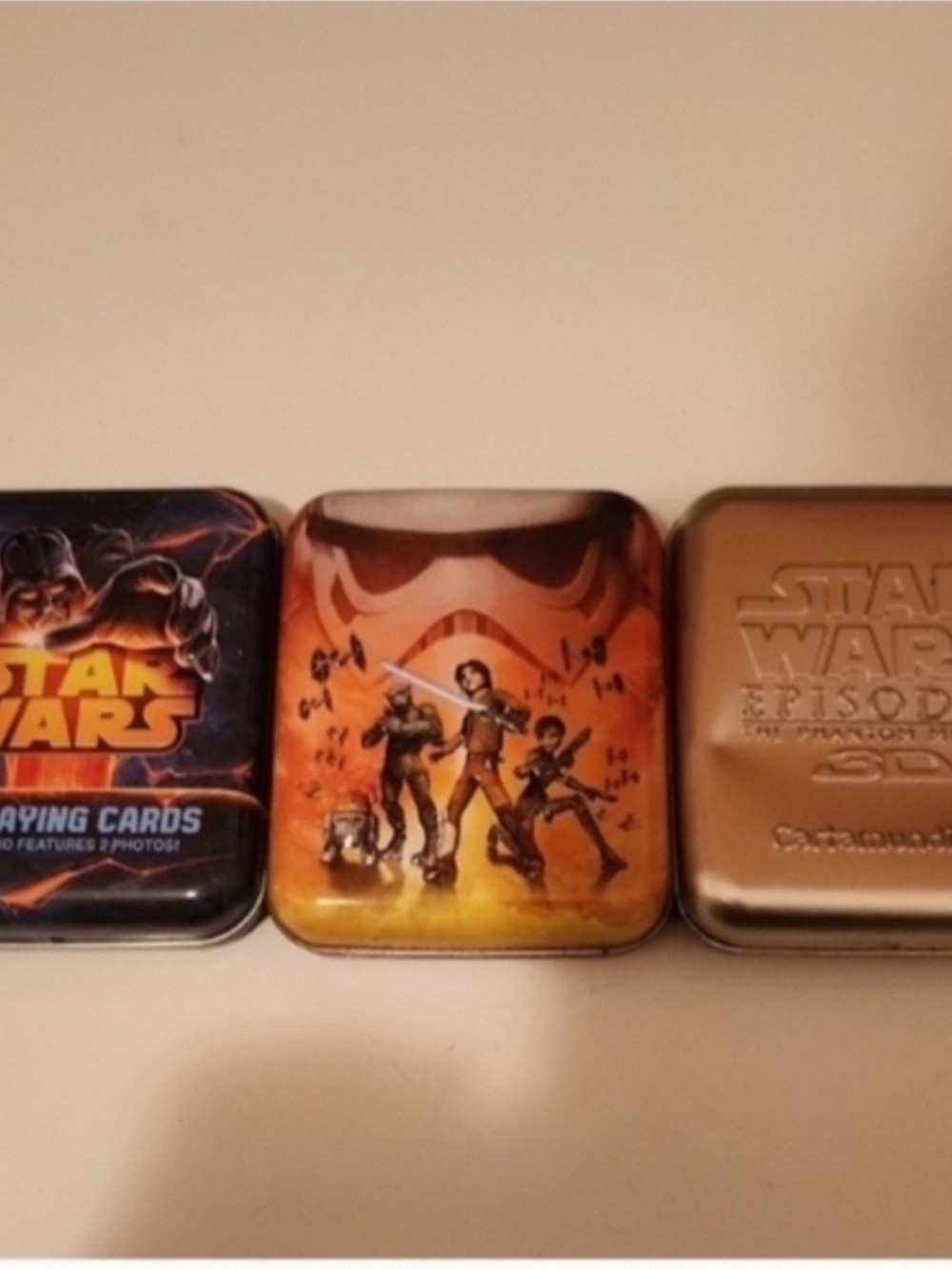 Star Wars Playing Cards Tin Set Of 3